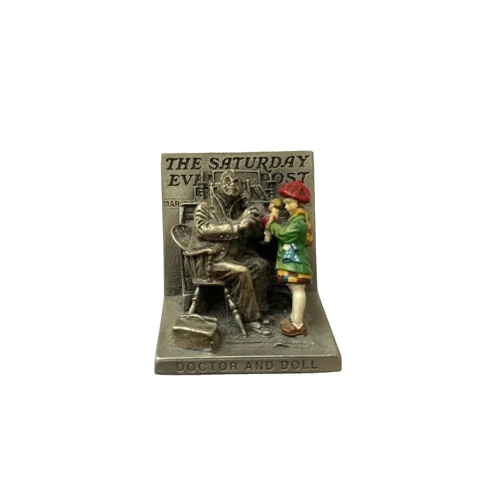 1988 Goebel Miniature Pewter Norman Rockwell 